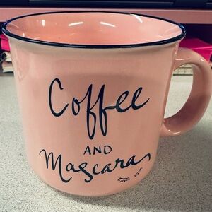 Prima Designs Coffee and Mascara Pink and Black Coffee Mug